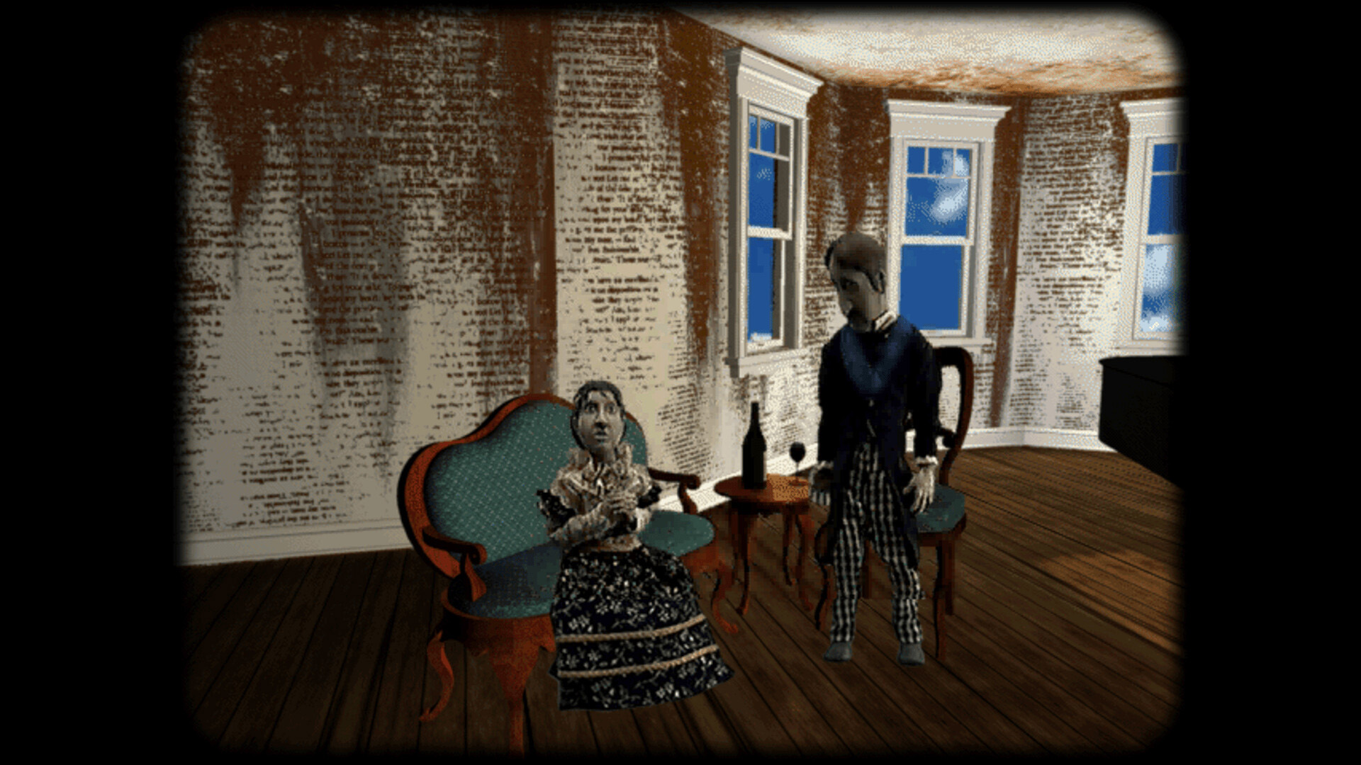 A screenshot from Edgar Allan Poe's Interactive Horror: 1995 Edition.