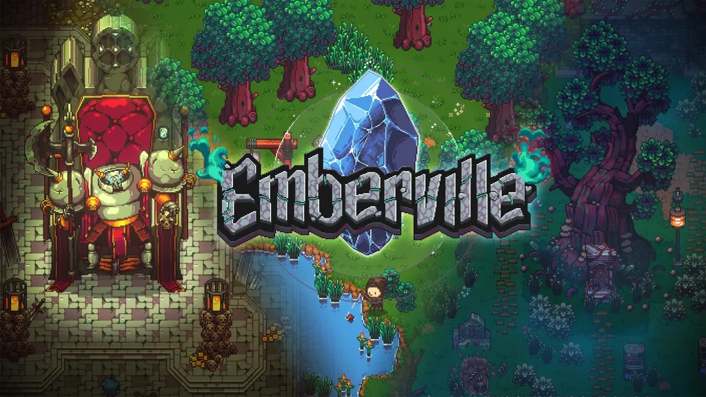 The key art for Emberville.