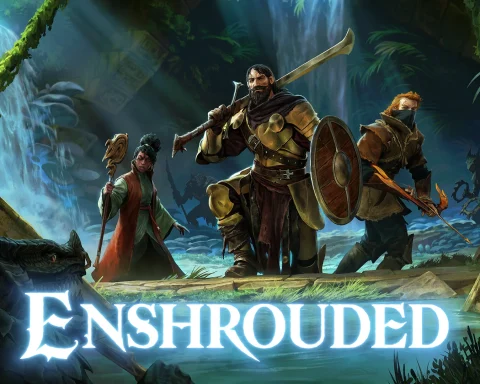 The key art for Enshrouded.