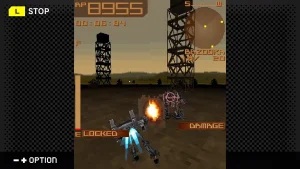 A screenshot from G-MODE Archives+ Armored Core: Mobile 3.