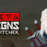The key art (cropped) for Reigns: The Witcher.