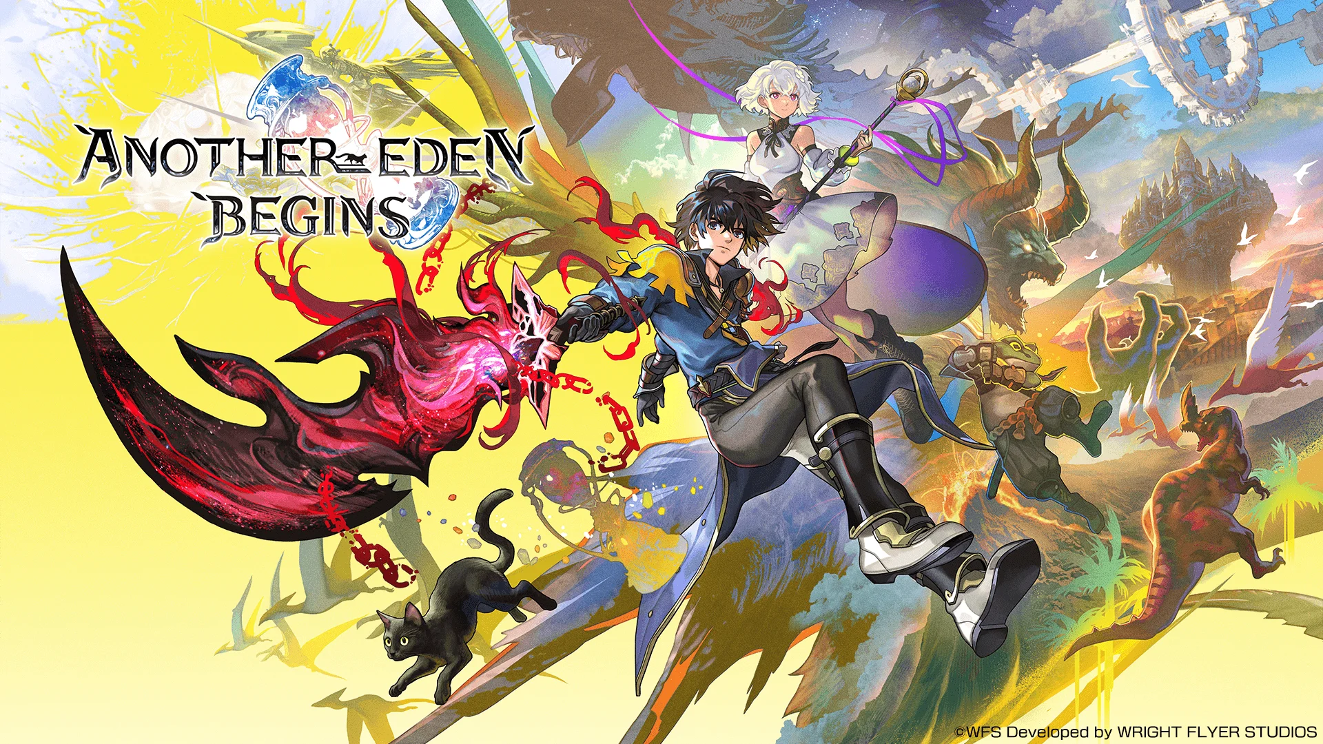 The key art for Another Eden Begins.