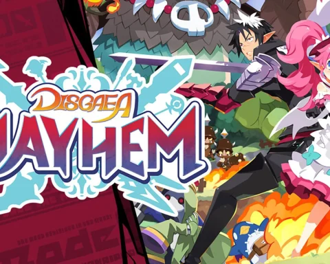 The key art for Disgaea Mayhem.