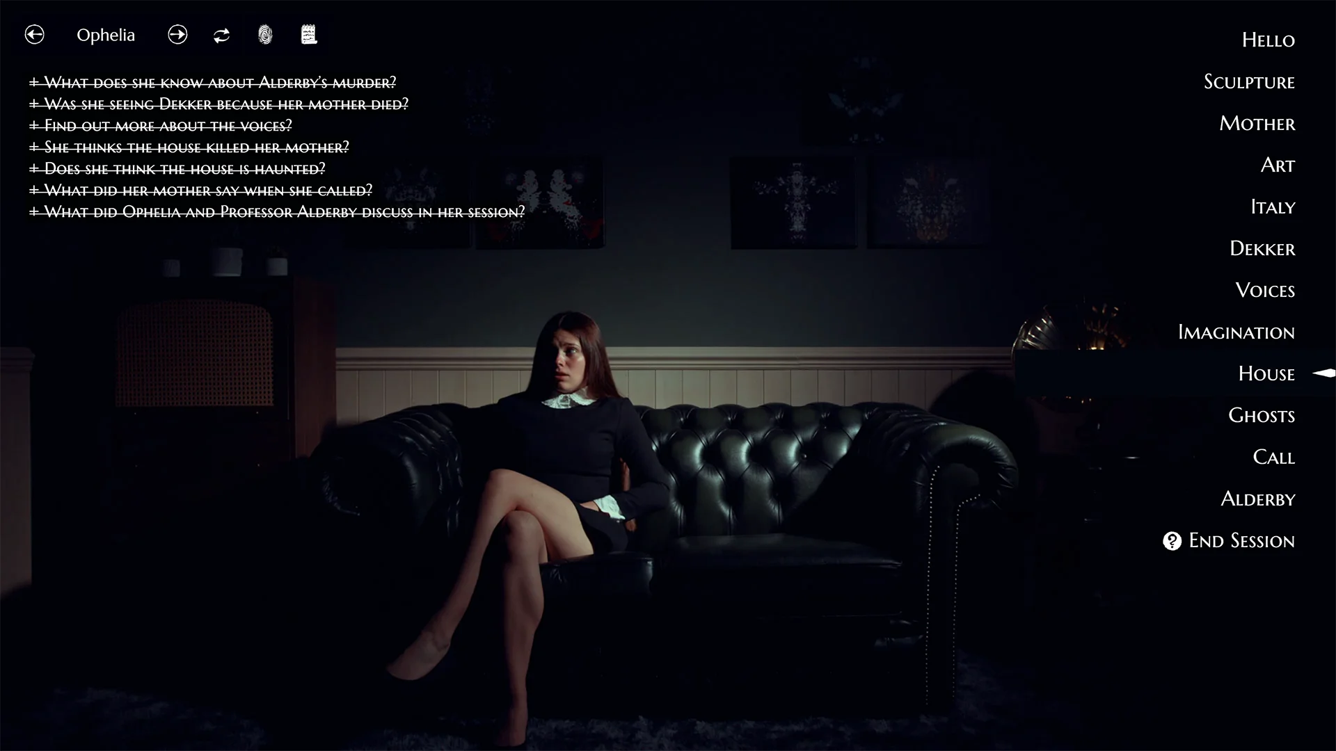 A screenshot of Ophelia in The Infectious Madness of Doctor Dekker 2.