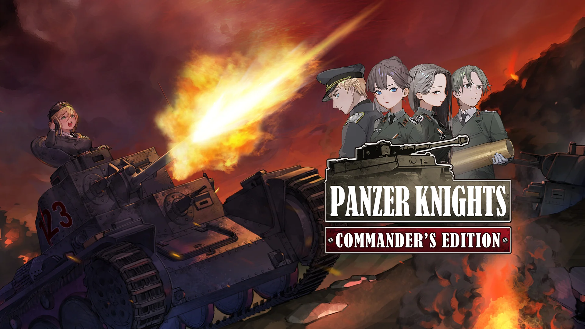 The key art for Panzer Knights: Commander’s Edition.