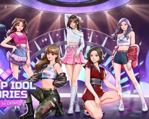 The key art for K-pop Idol Stories: Road to Debut.