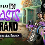 The new key art for There Are No Ghosts at the Grand.