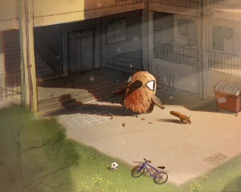 The cover art for Today I Became a Bird.