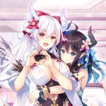 The key art (cropped) for Welcome to Café Lumière! ~A Dragon Girl Concept Café~.