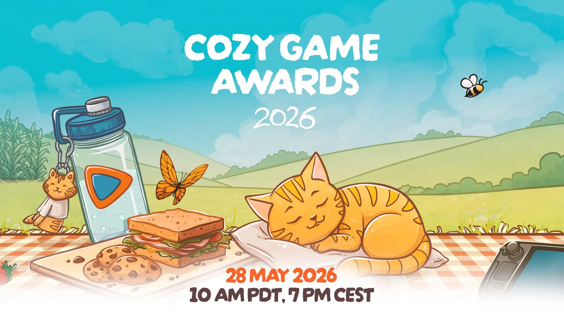 The artwork for the Cozy Game Awards Showcase 2026.