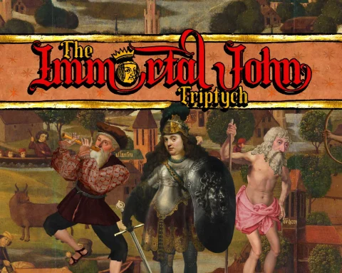 The key art for The Immortal John Triptych.
