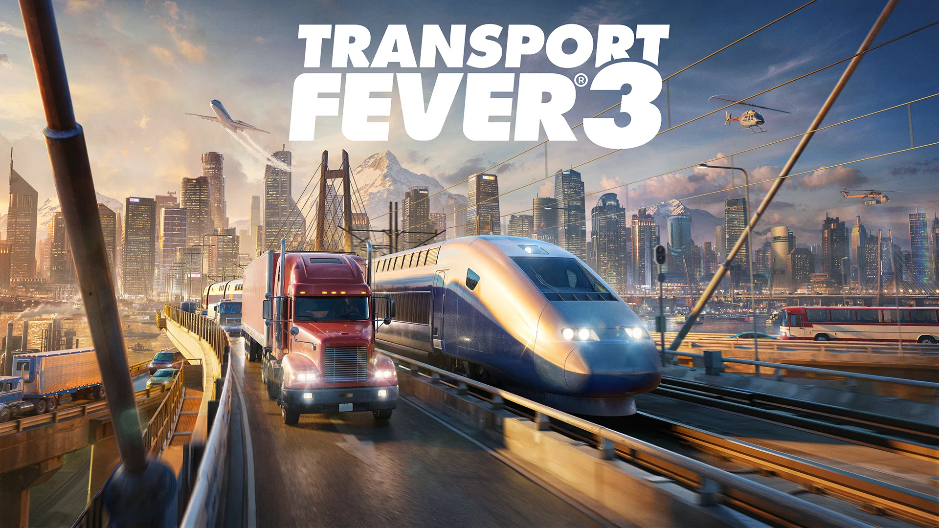 The key art for Transport Fever 3.