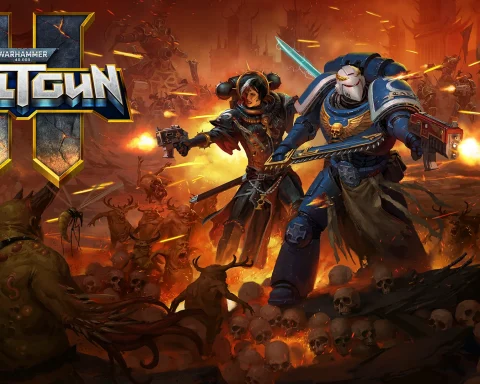 The key art for Warhammer 40,000: Boltgun 2