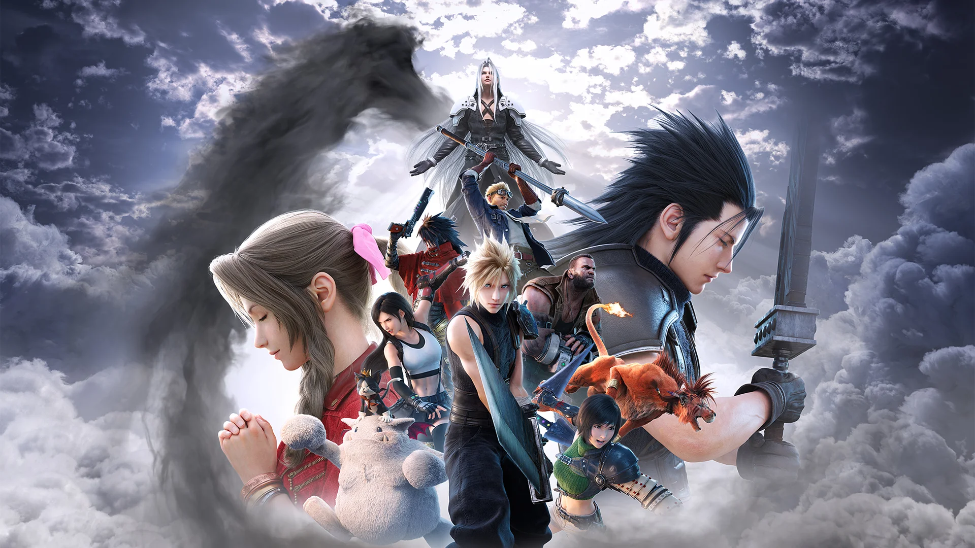 The key art for Final Fantasy VII Revelation.