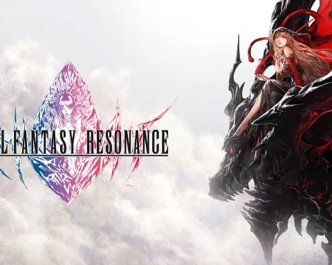 The key art and logo for Final Fantasy Resonance.