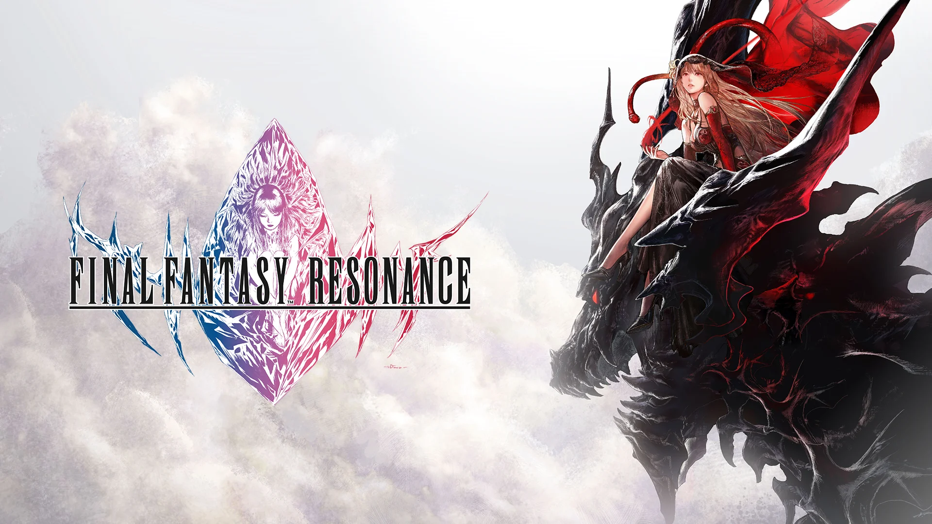 The key art and logo for Final Fantasy Resonance.