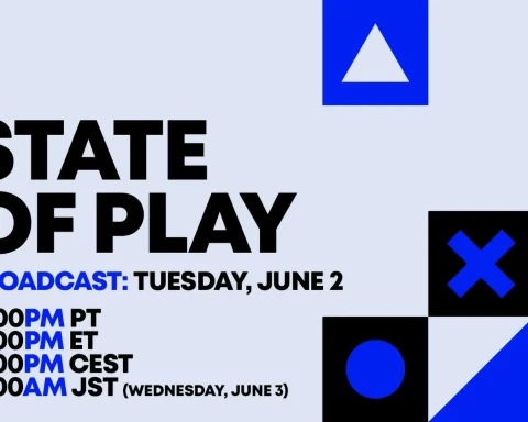 Artwork for PlayStation's State of Play broadcast on June 2 @ 2 p.m. PT / 5 p.m. ET / 11 p.m. CEST / June 3 at 6 a.m. JST.