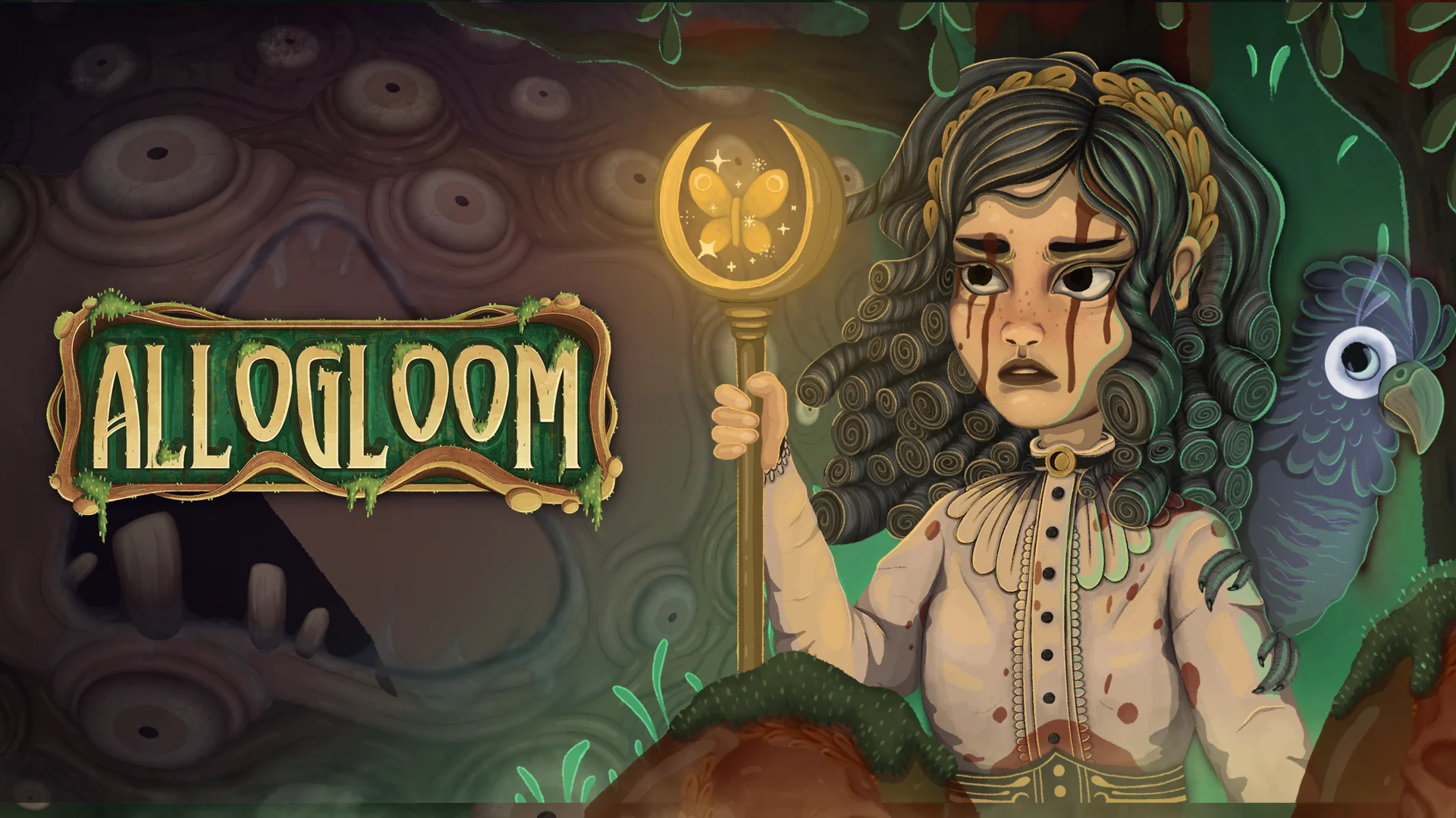 The key art for Allogloom.