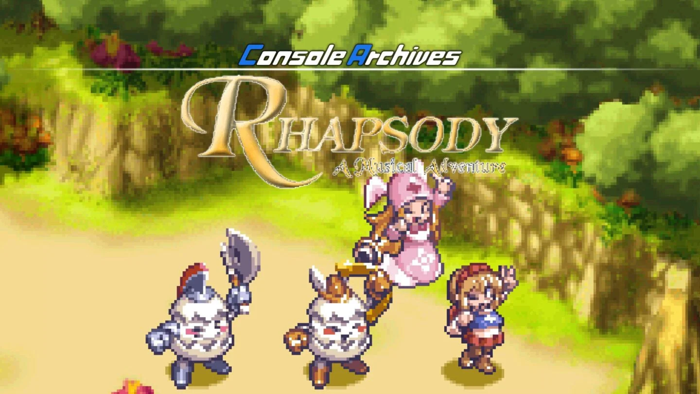 The key art for Console Archives Rhapsody: A Musical Adventure.