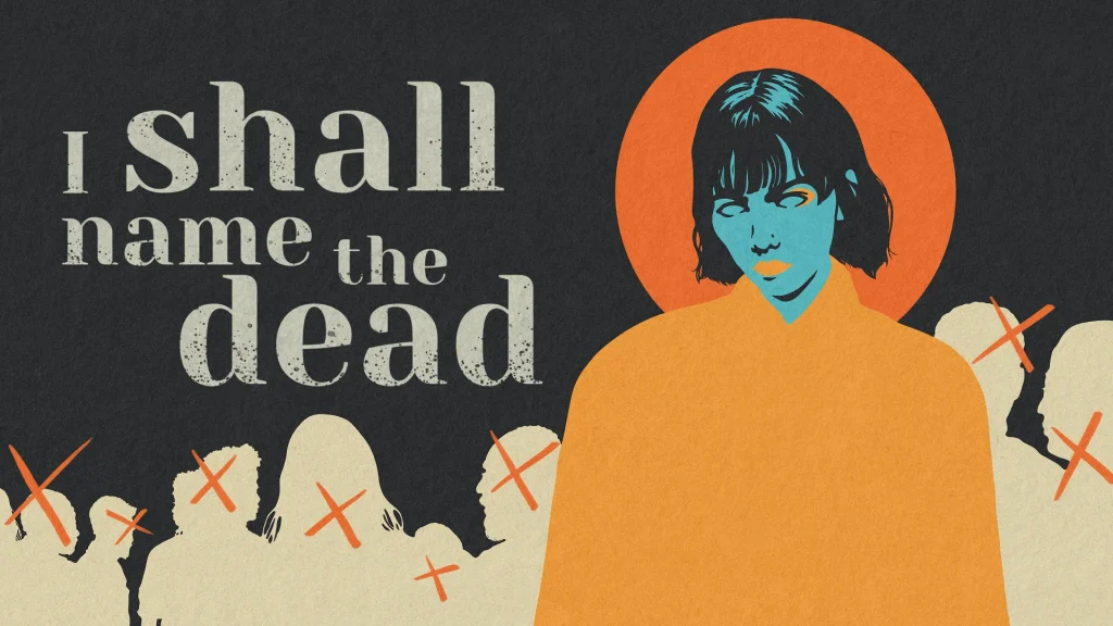 The key art for I Shall Name the Dead.