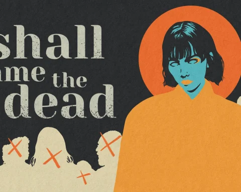 The key art for I Shall Name the Dead.