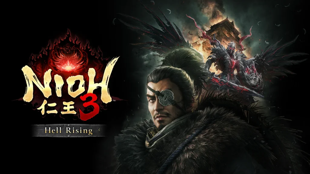 The key art for Nioh 3's Hell Rising DLC.