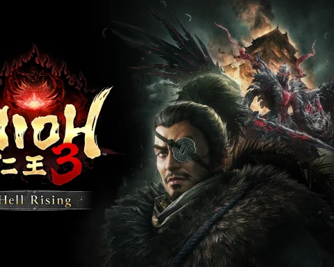 The key art for Nioh 3's Hell Rising DLC.