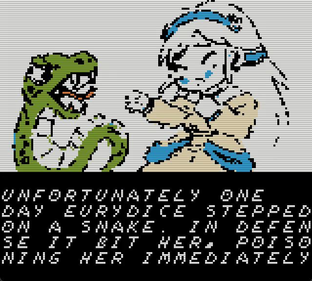 A screenshot from Orpheus: To Hell and Back.