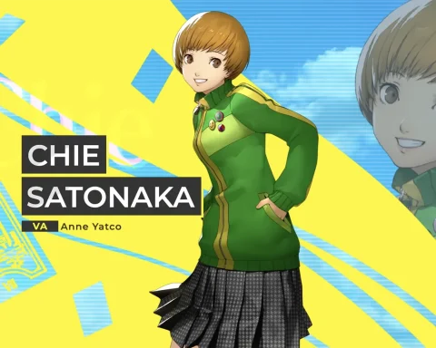 A screenshot of Chie Satonaka is her Persona 4 Revival trailer.