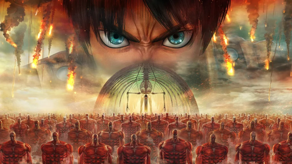 The key visual for Attack on Titan 3.