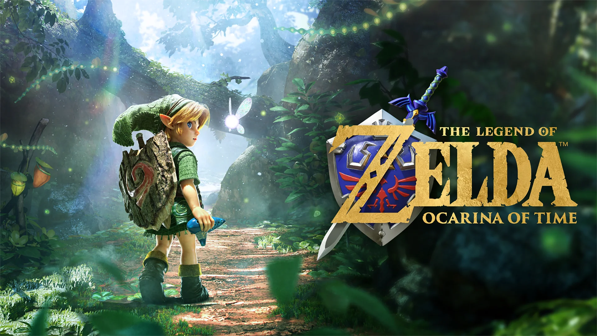 The key art for The Legend of Zelda: Ocarina of Time remake.