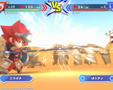A screenshot from the Japanese version of Dokapon Kingdom: Connect 2.