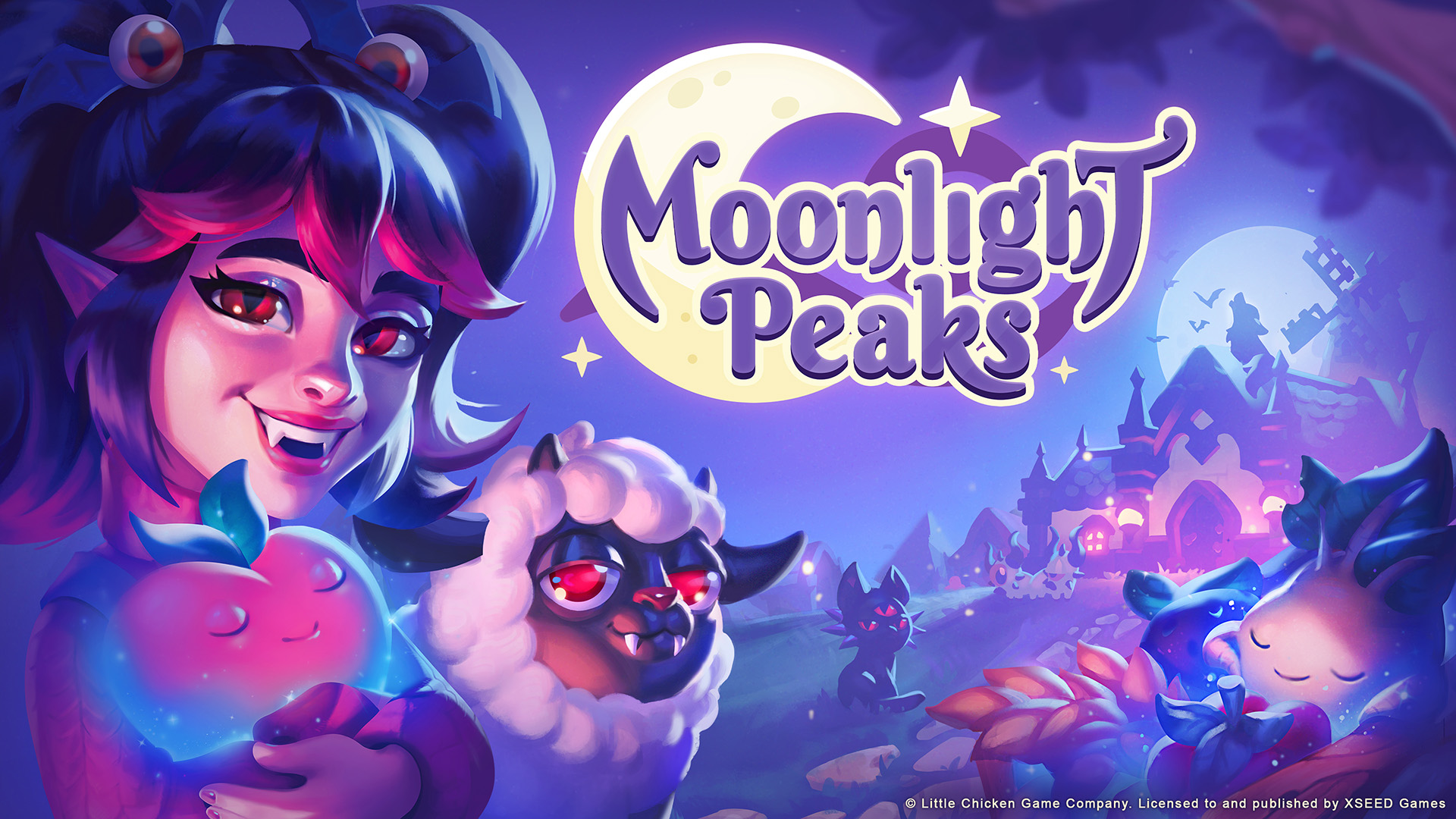 The key visual for Moonlight Peaks on PS5.