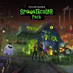 The key art for Planet Coaster 2's Spooktacular Pack.