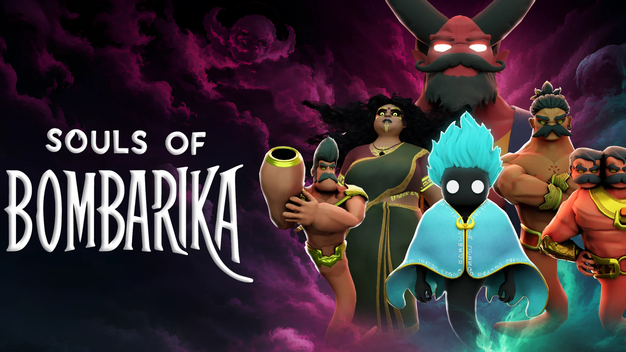 The key art for Souls of Bombarika.