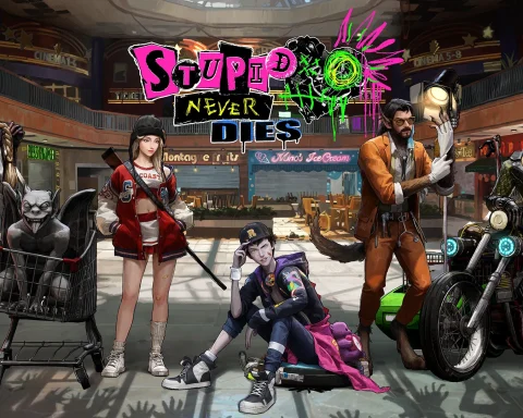 The key art for Stupid Never Dies.