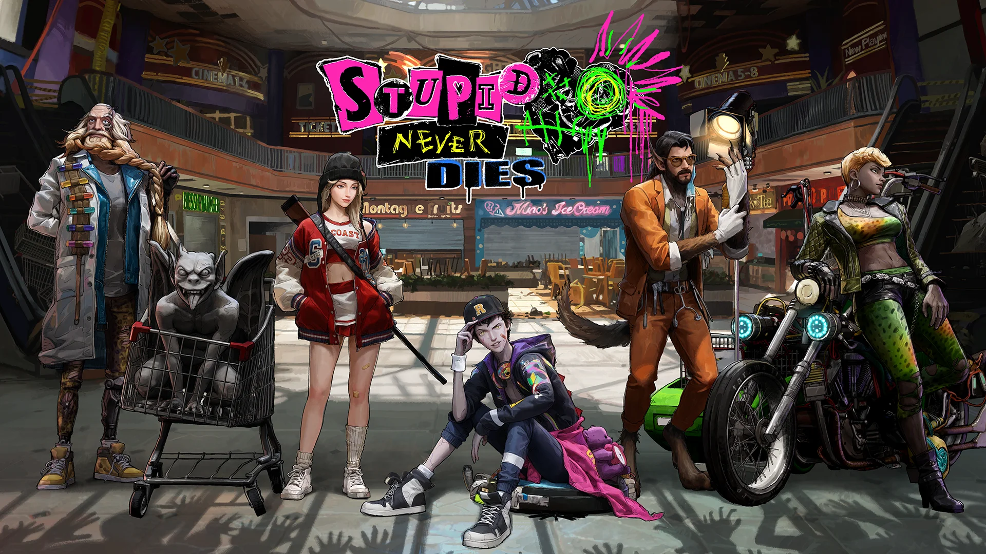 The key art for Stupid Never Dies.